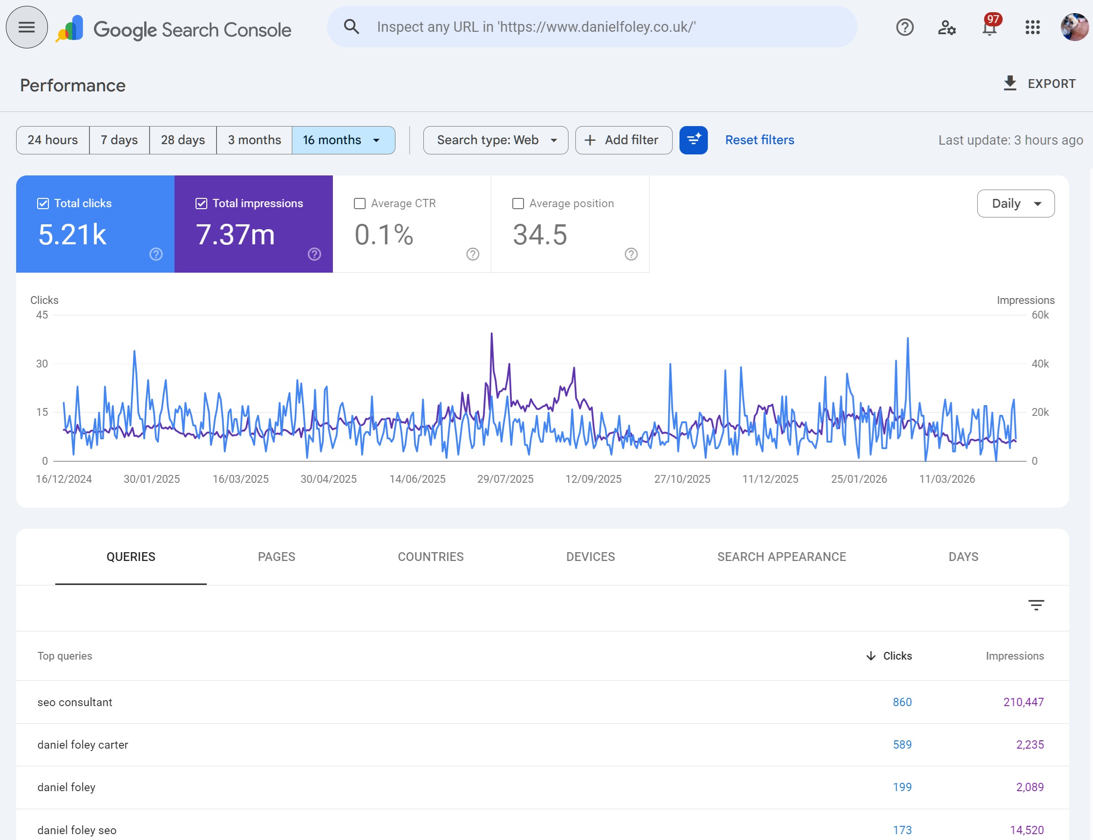 Why does Google Search Console have a 16 month data limit?