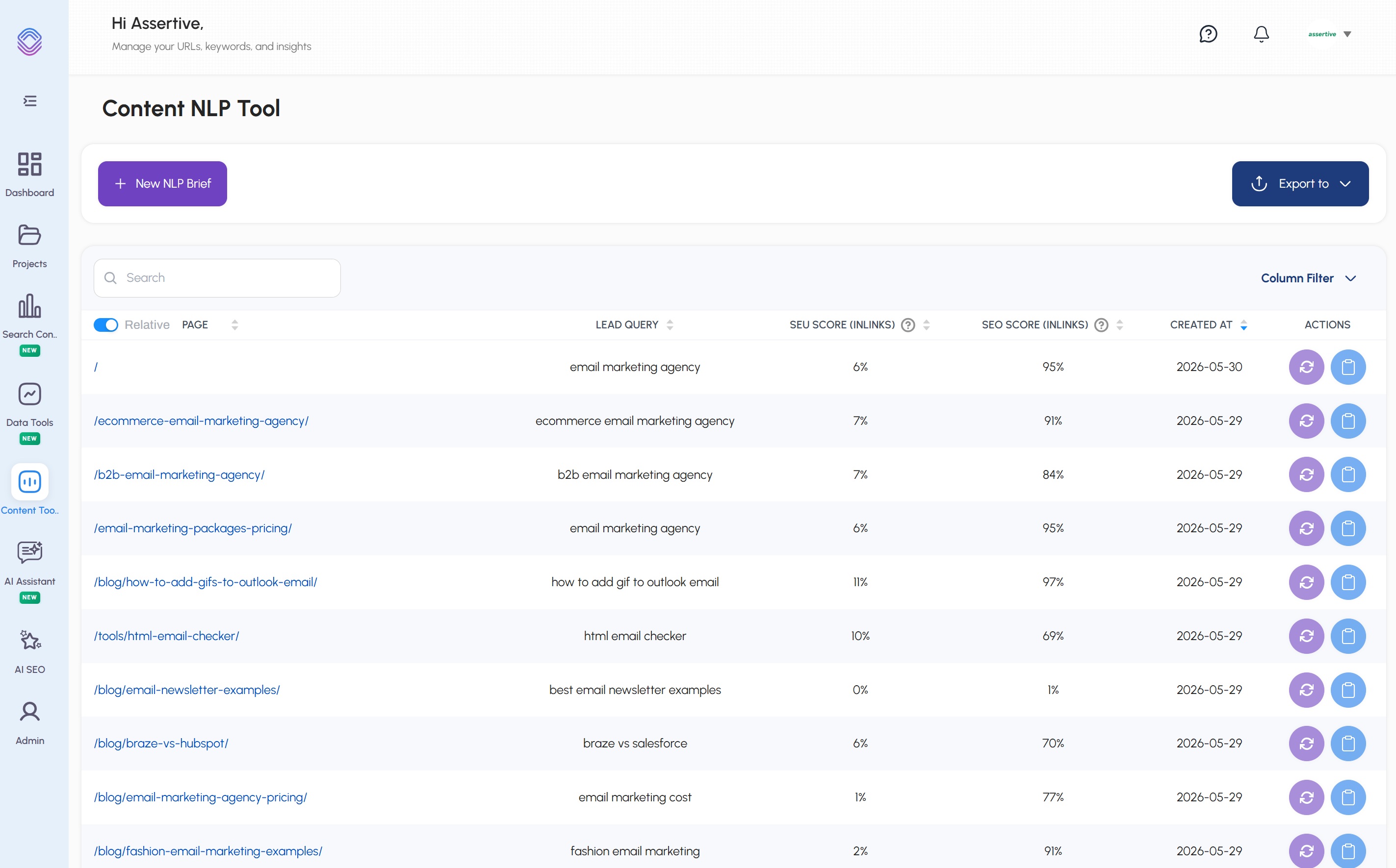 NLP Content Suite