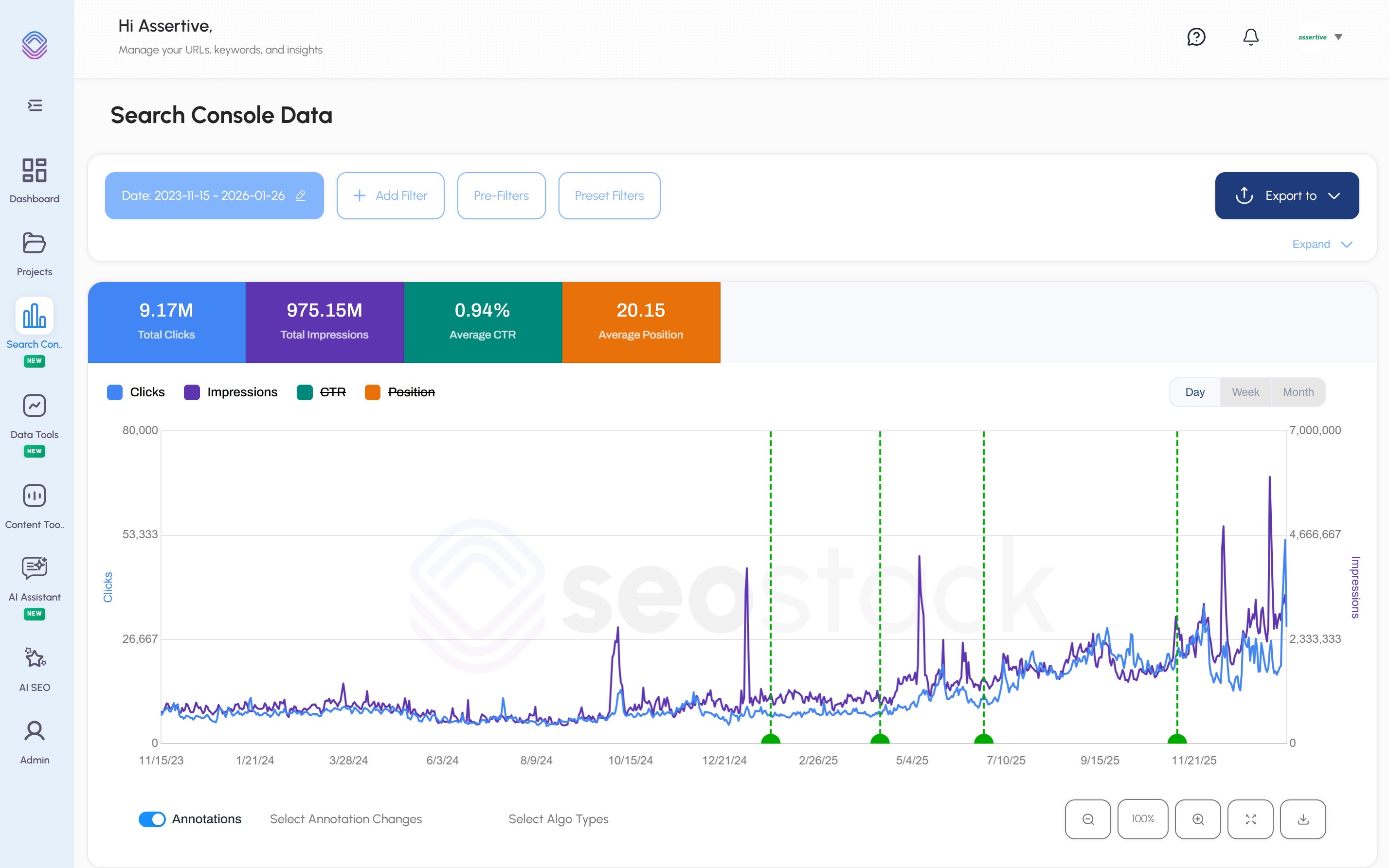SEO Stack GSC Dashboard